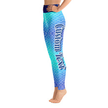 Load image into Gallery viewer, Custom Text Yoga Mermaid Leggings