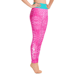 Pink Scale Yoga Leggings