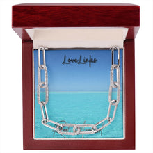 Load image into Gallery viewer, Reel Mermaid Love Links Paperclip Necklace