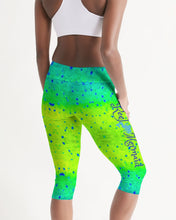 Load image into Gallery viewer, Mahi Print Women&#39;s Mid-Rise Reel Mermaid Capri