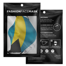 Load image into Gallery viewer, Bahamas Flag Adjustable Face Mask - Island Mermaid Tribe