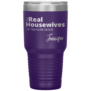 The Real Housewives 30 oz Tumbler with your location and name - Island Mermaid Tribe