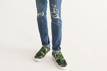 Load image into Gallery viewer, Green Saltwater Camo Men&#39;s Slip-On Canvas Shoe
