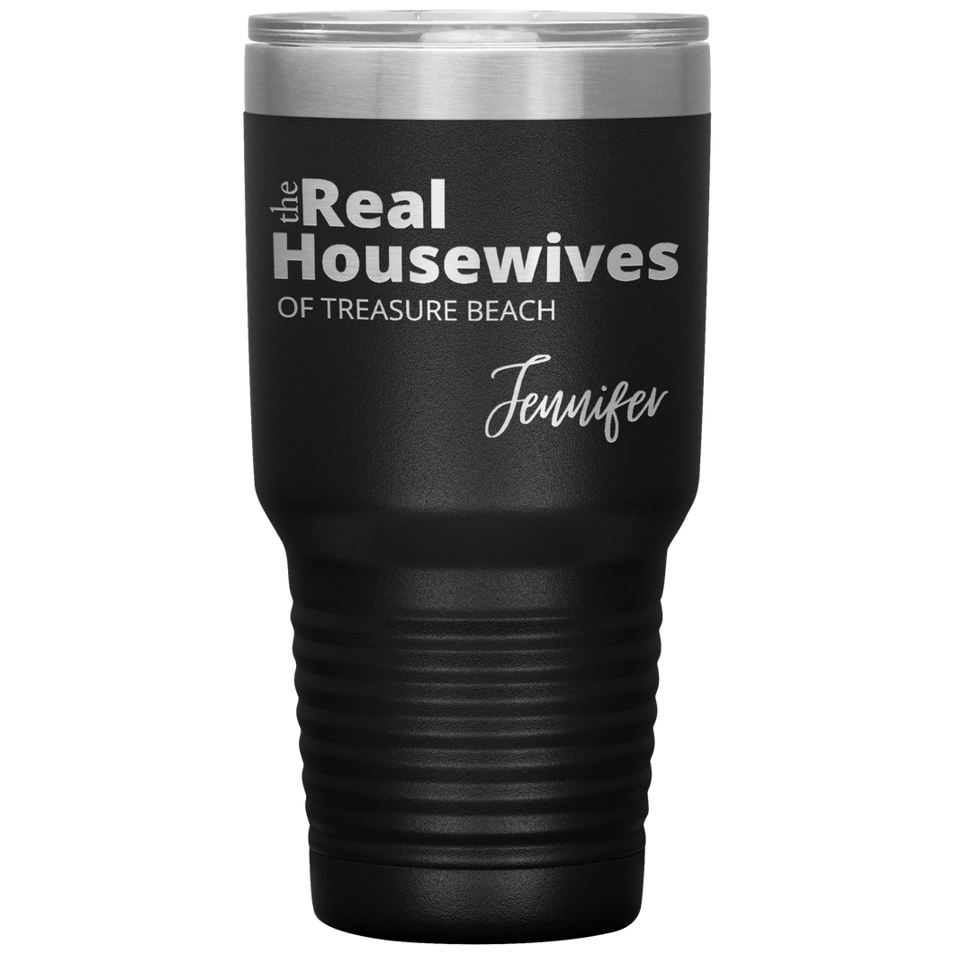 The Real Housewives 30 oz Tumbler with your location and name - Island Mermaid Tribe