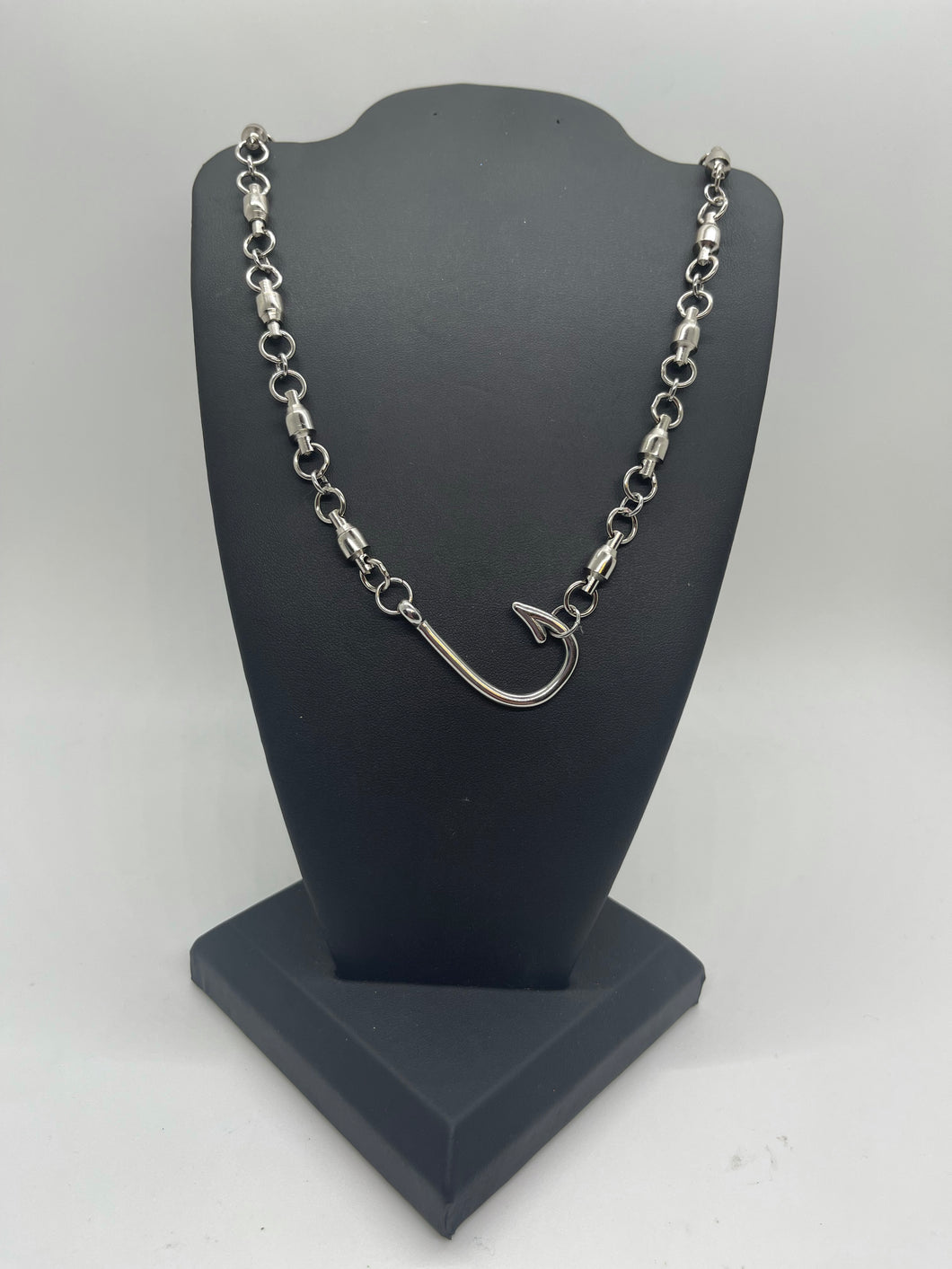 Stainless Swivel Fish Hook Necklace