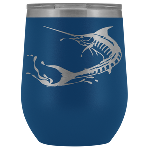 Marlin Laser Engraved Wine Tumbler