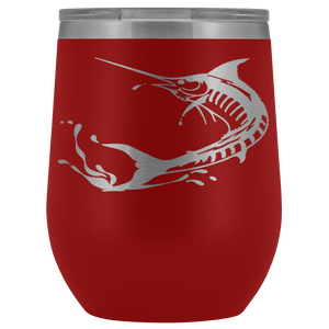 Marlin Laser Engraved Wine Tumbler