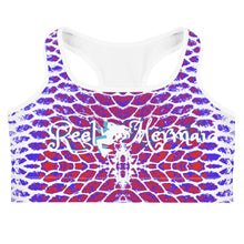 Load image into Gallery viewer, Patriotic Fish Scale Sports bra