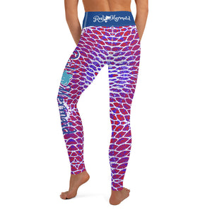 Patriotic Fish Scale Yoga Leggings