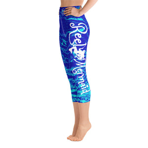 Royal Mermaflage Capri Leggings