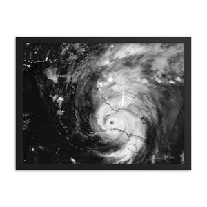 Hurricane Irma Framed poster - Island Mermaid Tribe