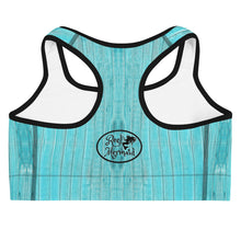 Load image into Gallery viewer, Marlin and Wood Grain Sports bra