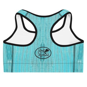 Marlin and Wood Grain Sports bra