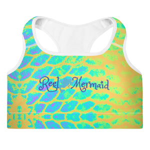 Yellow Tail Padded Sports Bra
