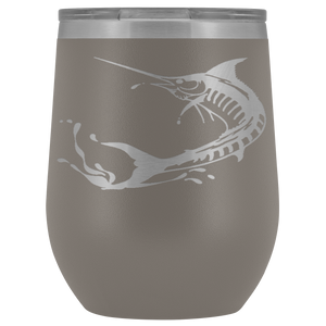 Marlin Laser Engraved Wine Tumbler