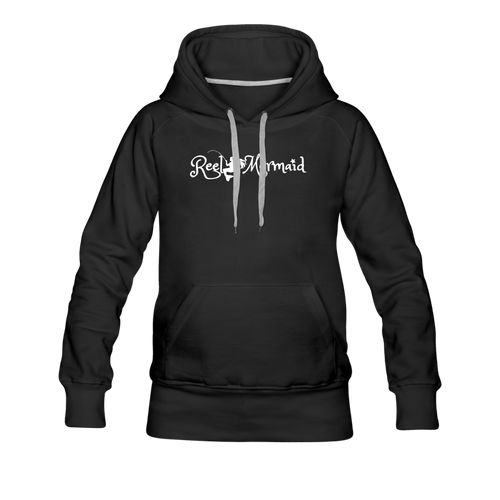 Reel Mermaid Fishing Team Women’s Premium Hoodie - black