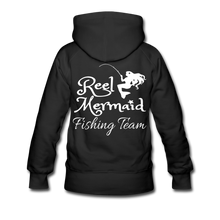 Load image into Gallery viewer, Reel Mermaid Fishing Team Women’s Premium Hoodie - black