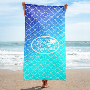 Reel Mermaid Ombre Beach Towel