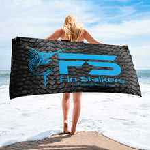 Load image into Gallery viewer, Fin Stalkers Grey Boat/Beach Towel