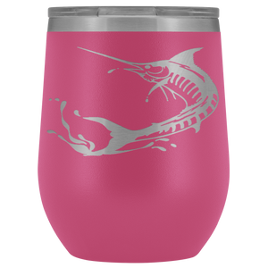 Marlin Laser Engraved Wine Tumbler
