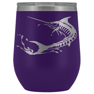 Marlin Laser Engraved Wine Tumbler