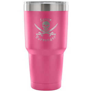 Never Surrender Pirate 30 Ounce Vacuum Tumbler (7 Color Options)