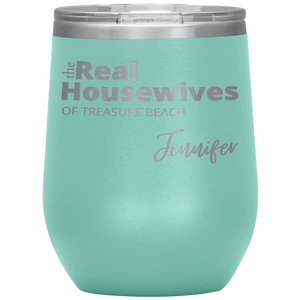 The Real Housewives Wine Tumbler with your location and name - Island Mermaid Tribe